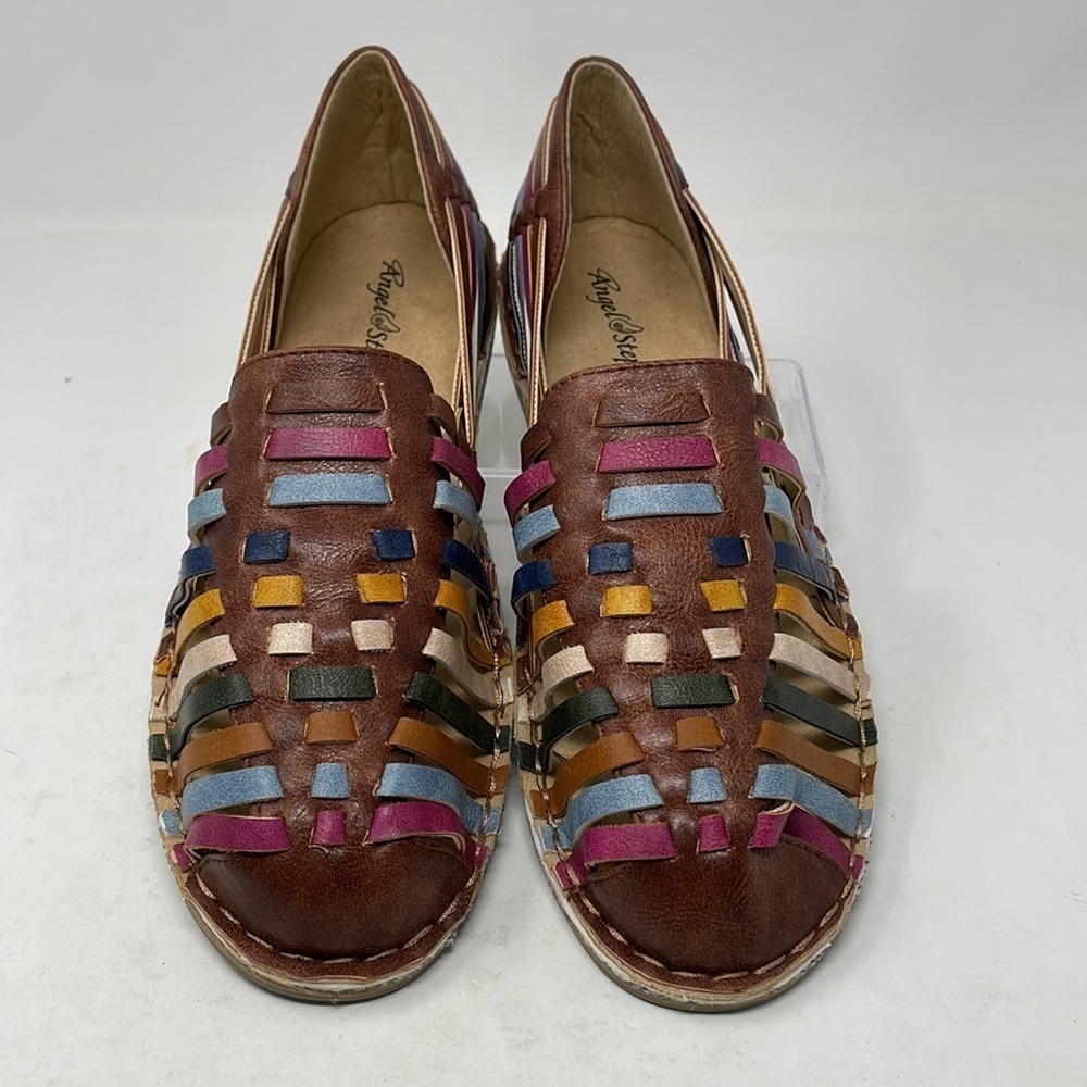 NWOT Angel Steps Huarache Slip-On Sandals 
SIZE 9 1/2(Runs Big-Ck Measurements) - Picture 12 of 12